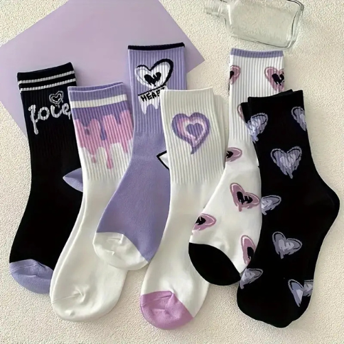 CUTE SOCKS, 6-PAIR PACK