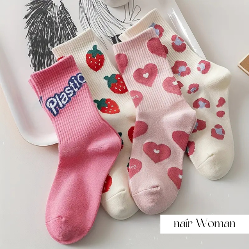 CUTE SOCKS, 4-PAIR PACK