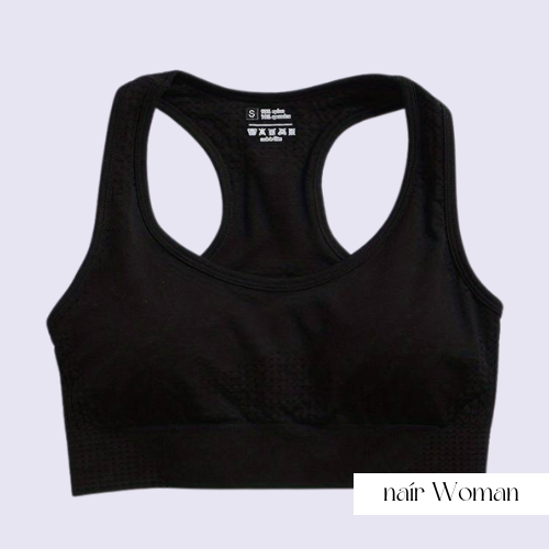 Running Sports Bra, Black